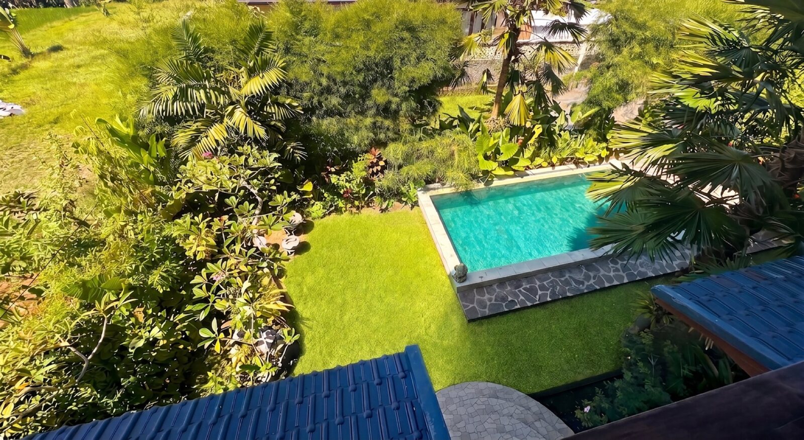 Pool and garden at Rainbow Soul, Ubud